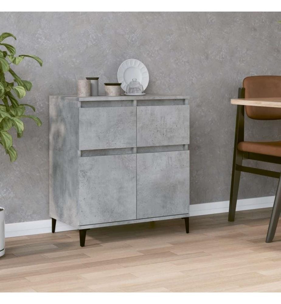 Sideboard Betongrau 60x35x70 cm Holzwerkstoff