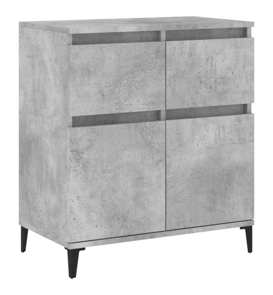 Sideboard Betongrau 60x35x70 cm Holzwerkstoff