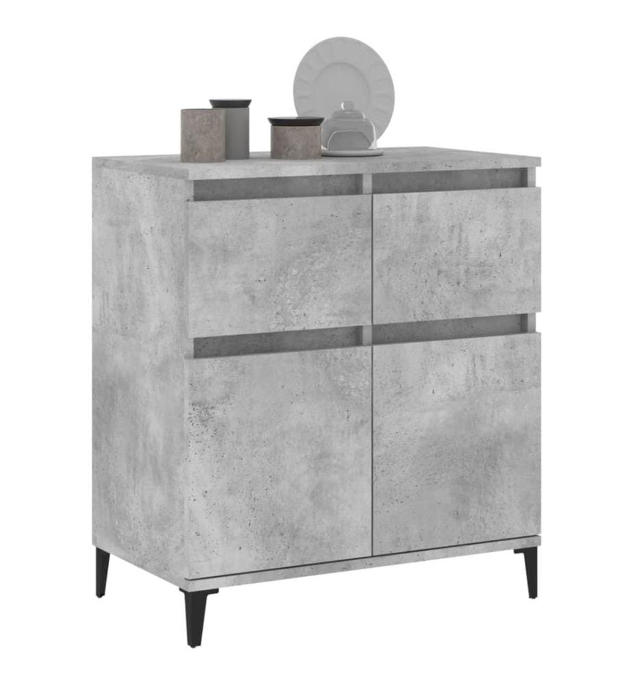 Sideboard Betongrau 60x35x70 cm Holzwerkstoff