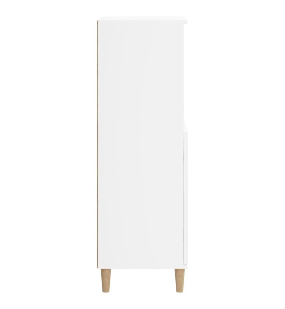 Highboard Weiss 60x36x110 cm Holzwerkstoff