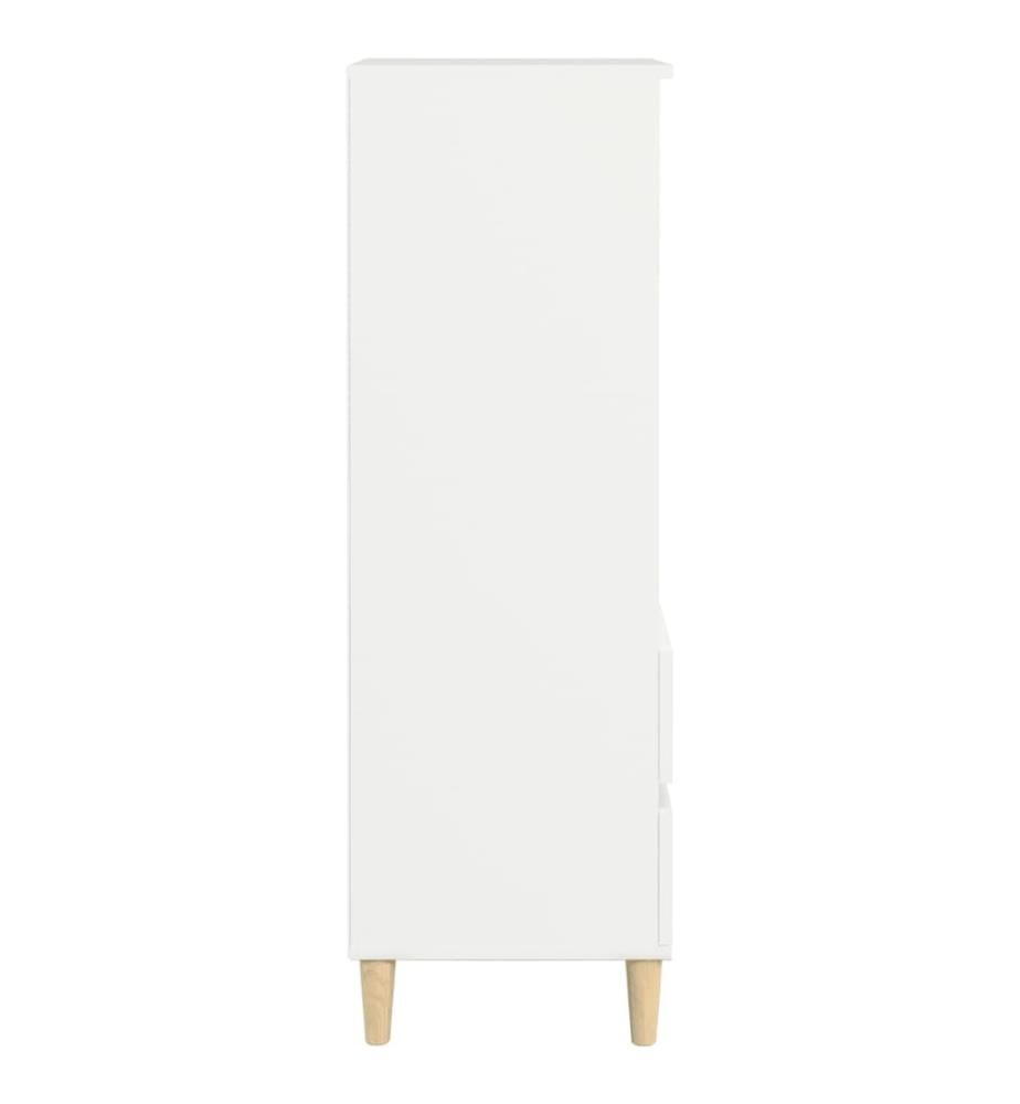 Highboard Weiss 40x36x110 cm Holzwerkstoff