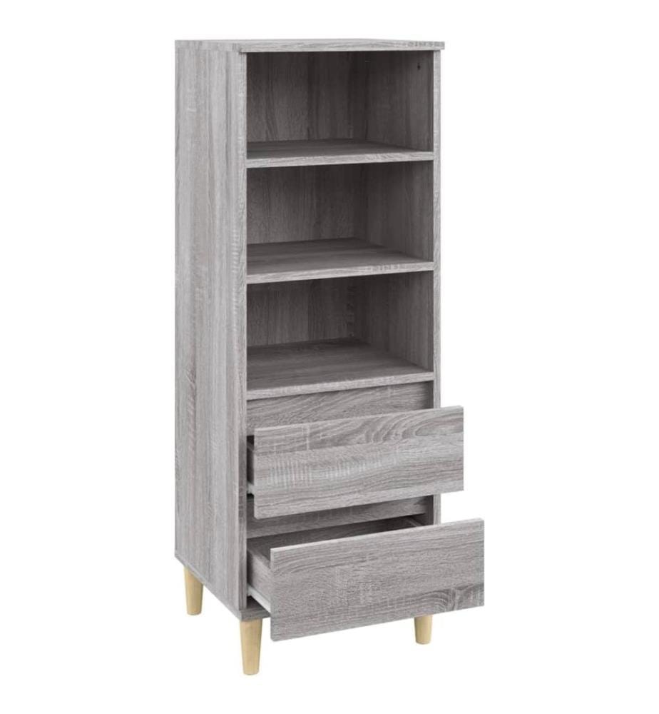 Buffet haut Sonoma gris 40x36x110 cm Bois d'ingénierie
