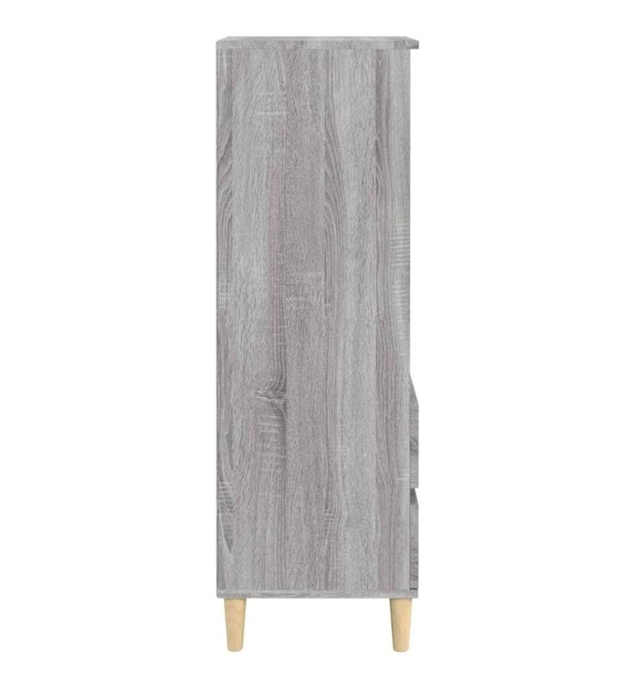 Buffet haut Sonoma gris 40x36x110 cm Bois d'ingénierie