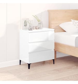 Sideboard Hochglanz-Weiss 60x35x70 cm Holzwerkstoff