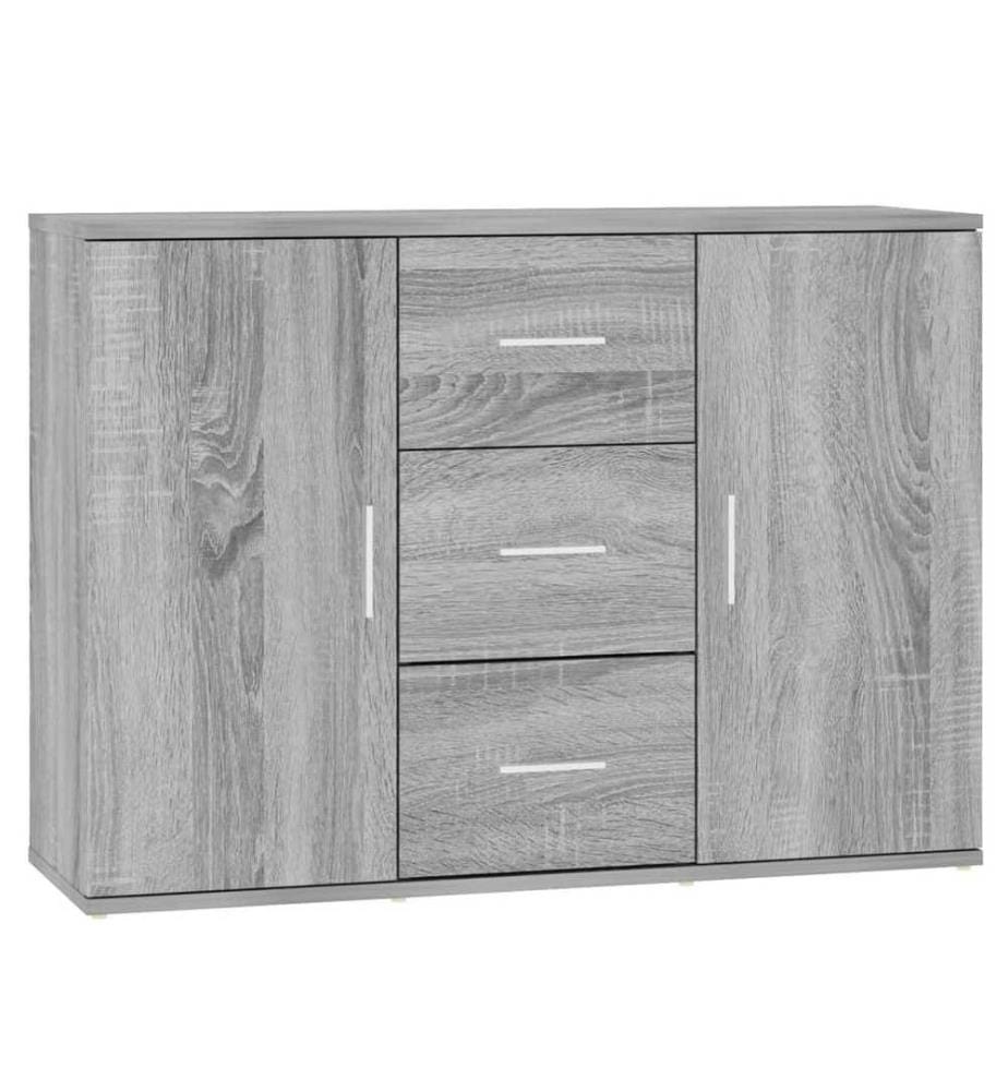 Sideboard Grau Sonoma 91x29,5x65 cm Holzwerkstoff