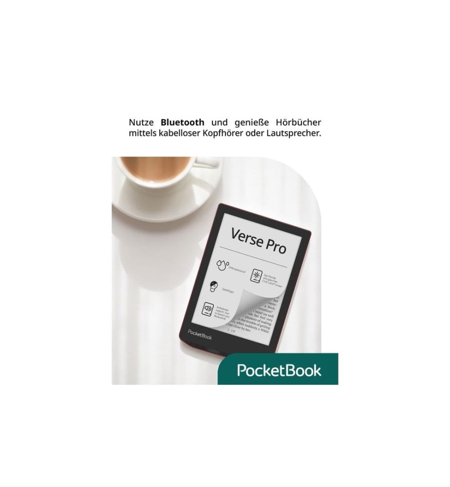 POCKETBOOK - E-Book Reader Verse Pro Passion Red