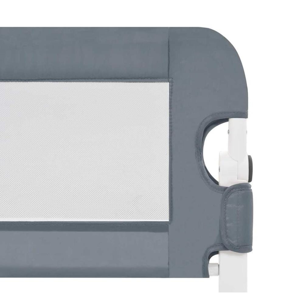 Kleinkind-Bettschutzgitter Grau 150x42 cm Polyester