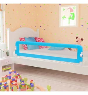 Kleinkind-Bettschutzgitter Blau 180x42 cm Polyester