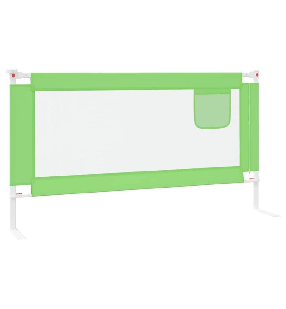 Kleinkind-Bettschutzgitter Grün 160x25 cm Stoff