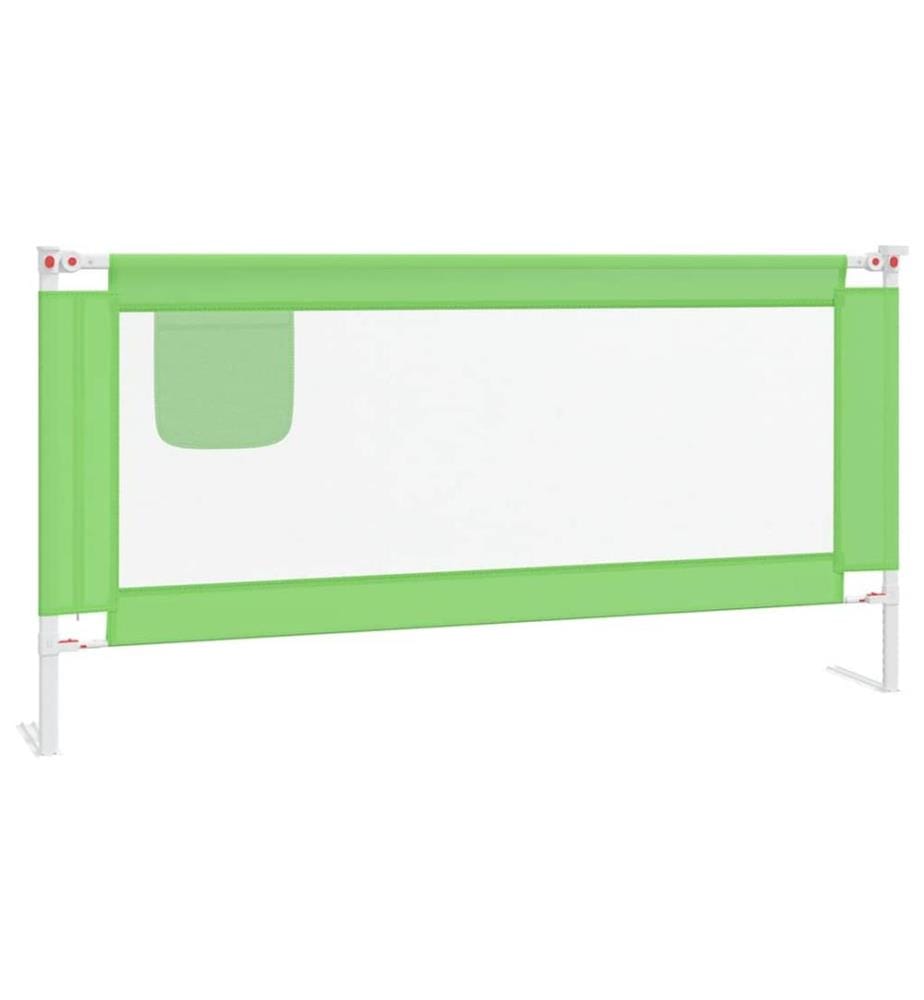 Kleinkind-Bettschutzgitter Grün 180x25 cm Stoff