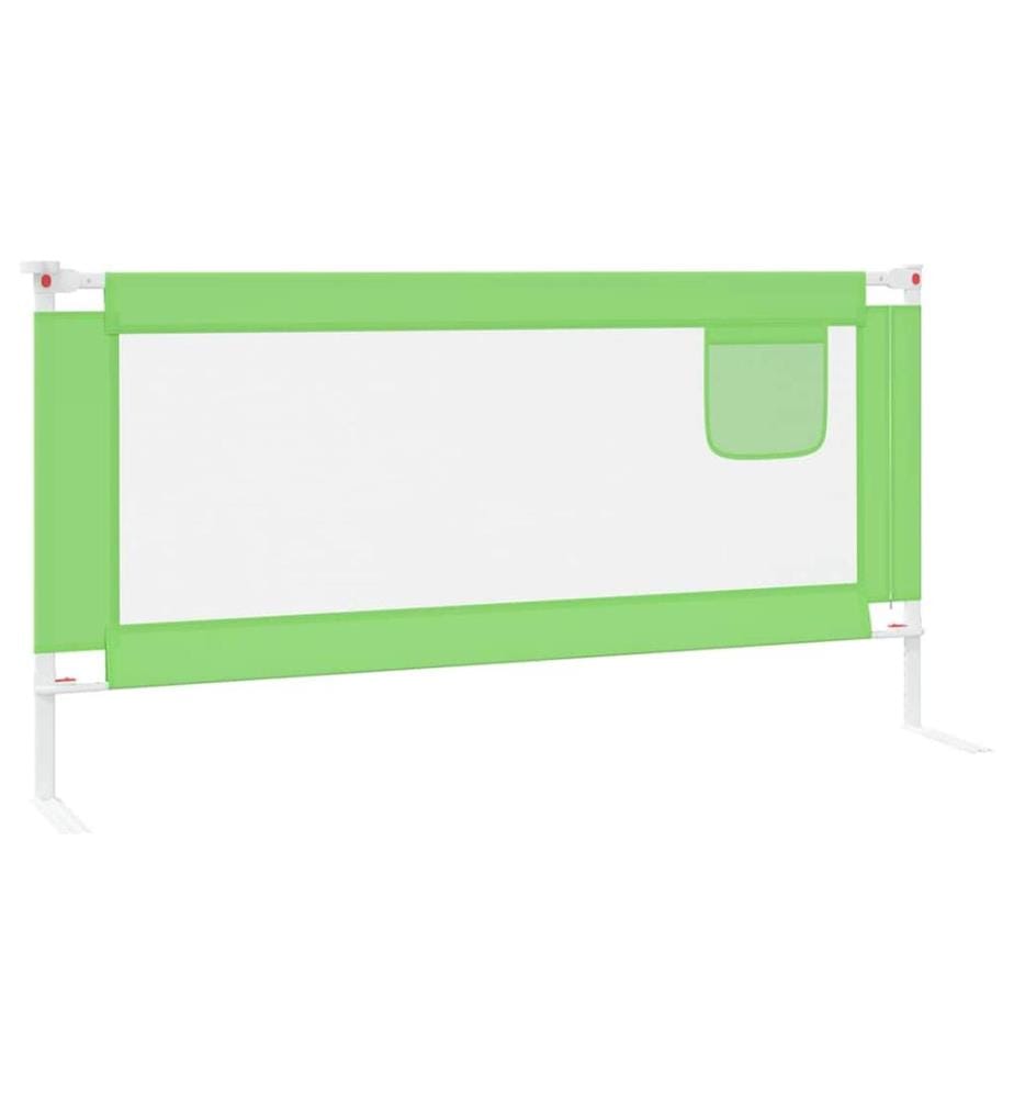 Kleinkind-Bettschutzgitter Grün 180x25 cm Stoff