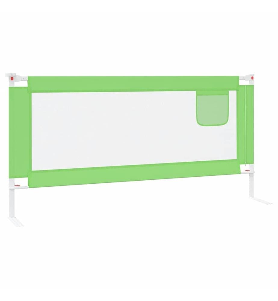 Kleinkind-Bettschutzgitter Grün 190x25 cm Stoff
