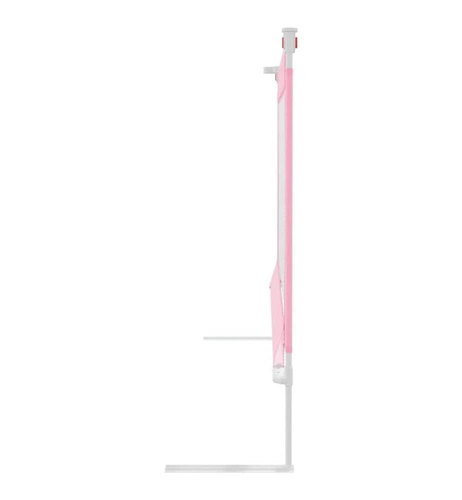Kleinkind-Bettschutzgitter Rosa 140x25 cm Stoff