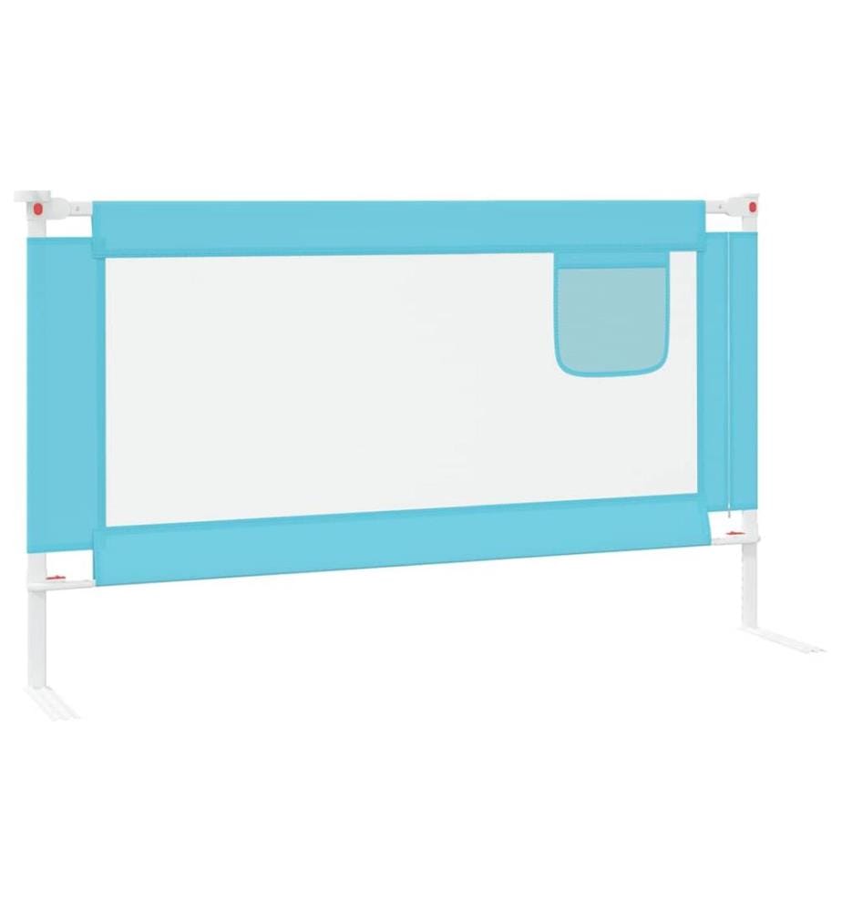 Kleinkind-Bettschutzgitter Blau 140x25 cm Stoff