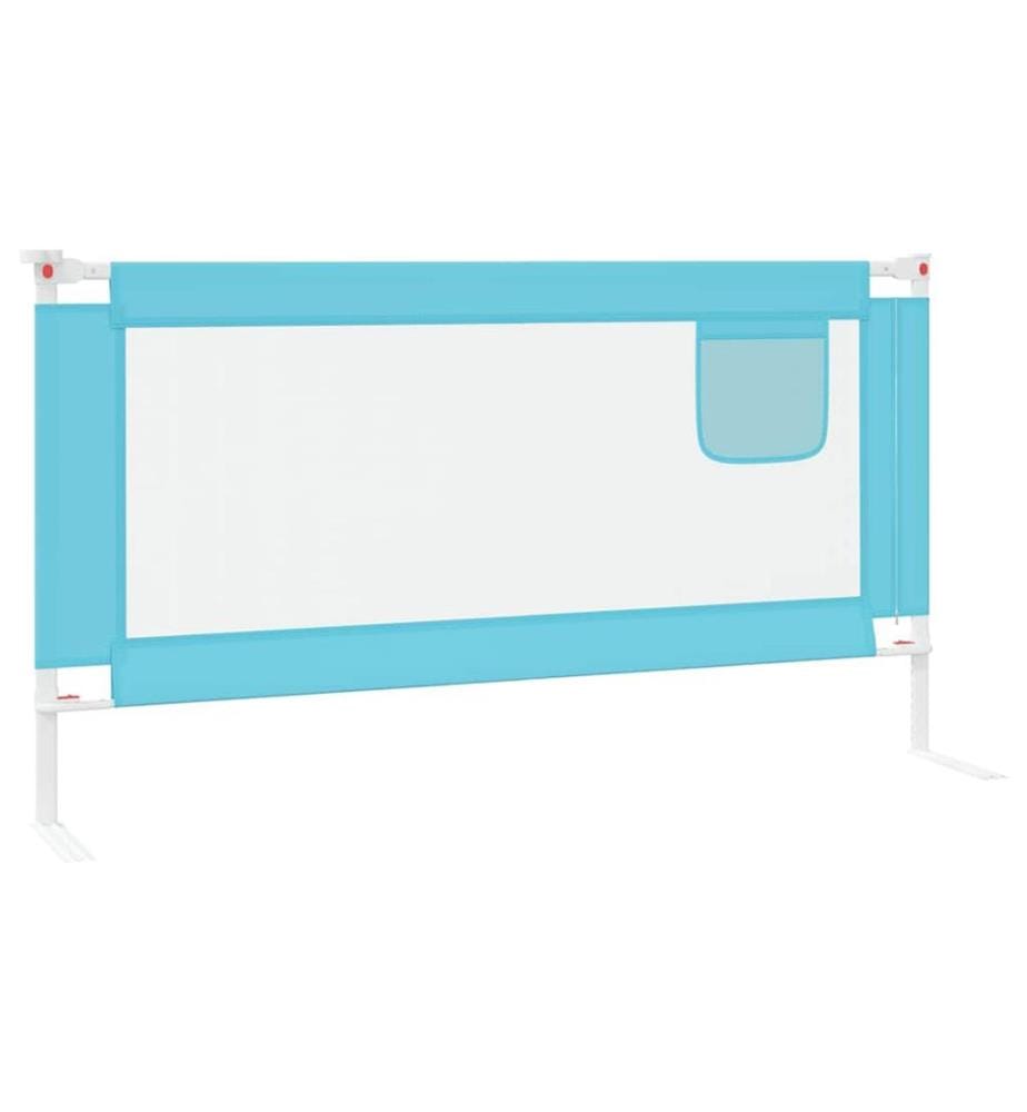 Kleinkind-Bettschutzgitter Blau 160x25 cm Stoff