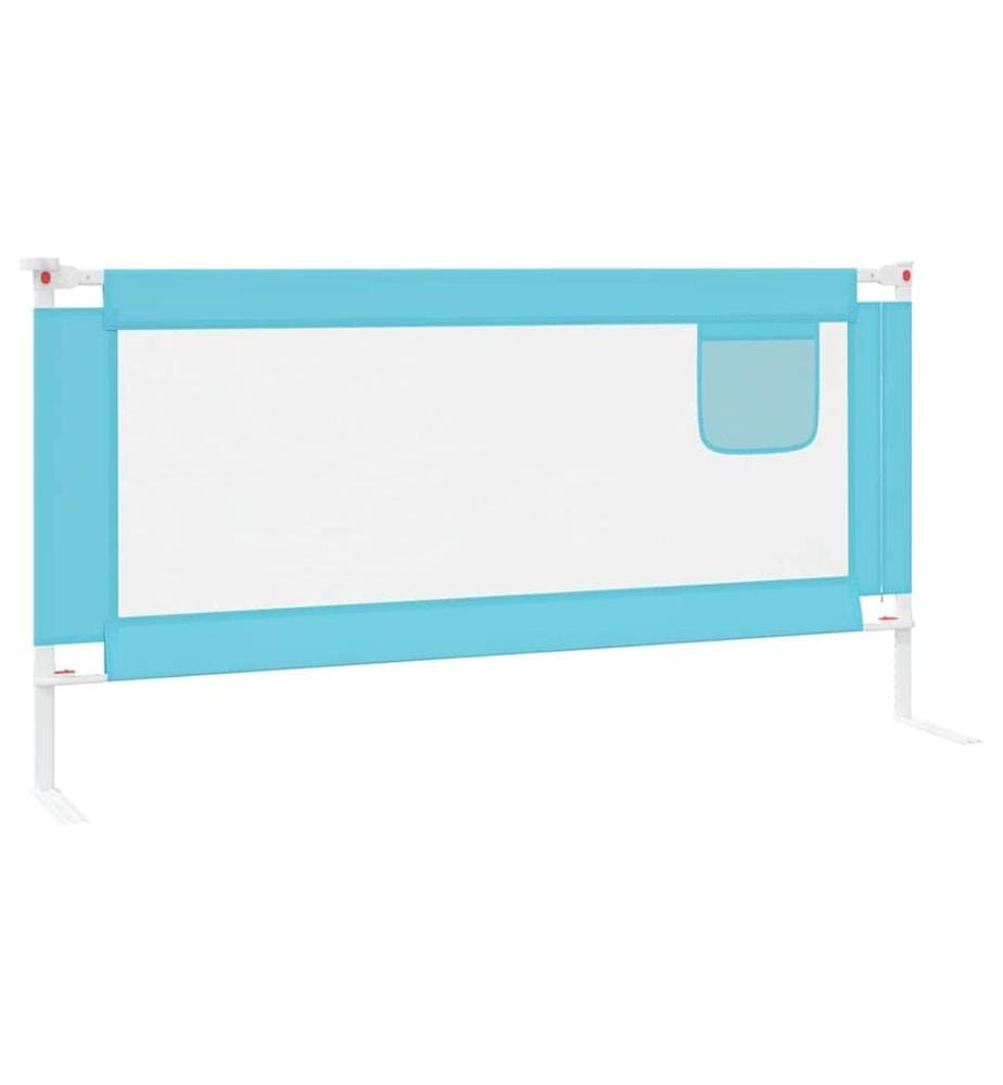 Kleinkind-Bettschutzgitter Blau 180x25 cm Stoff