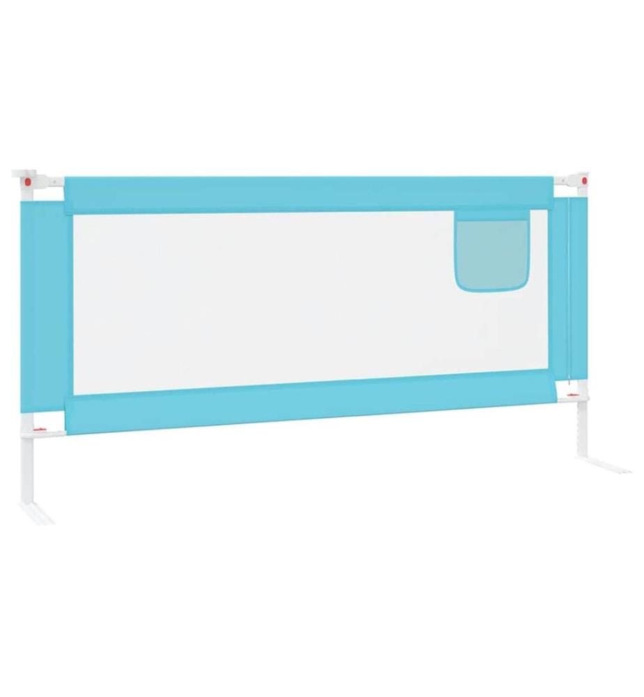 Kleinkind-Bettschutzgitter Blau 190x25 cm Stoff