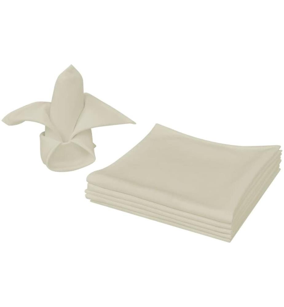 Dinner-Servietten 100 Stk Creme 50x50 cm