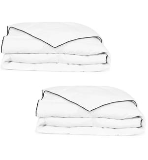Couette en duvet d'hiver 2 pcs 150 x 200 cm