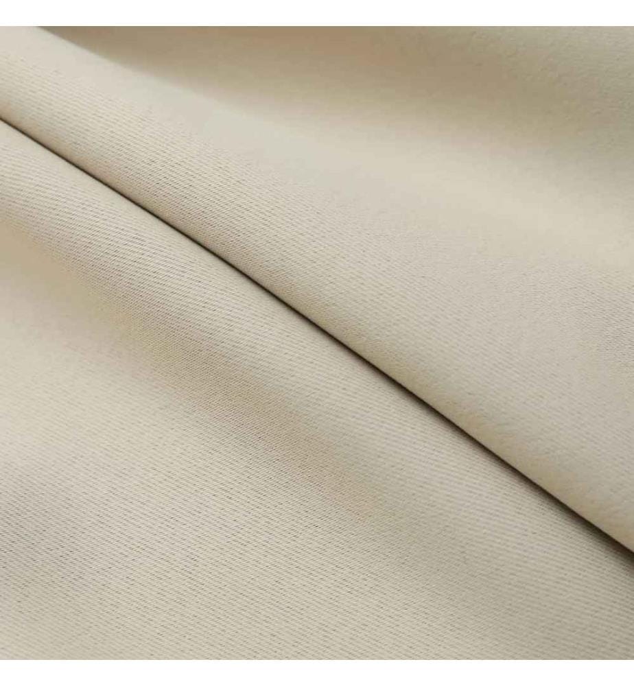 Verdunkelungsvorhänge mit Haken 2 Stk. Beige 140x225cm