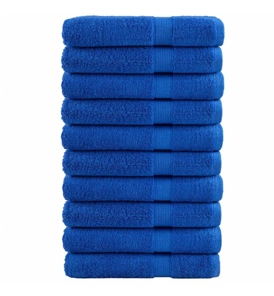 Premium-Handtücher SOLUND 10 Stk. Blau 100x200 cm 600 g/m²