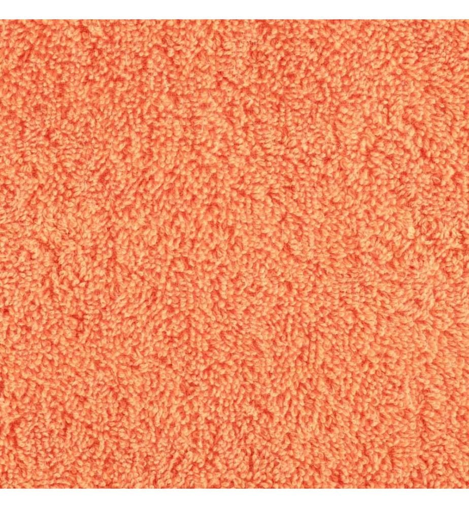 Premium-Handtücher SOLUND 10 Stk. Orange 100x200 cm 600 g/m²