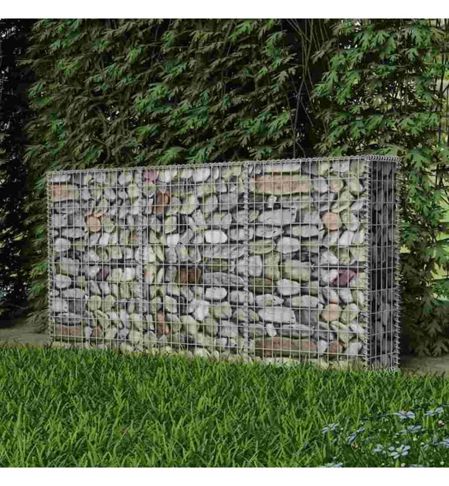 Panier de gabion Acier galvanisé 200x30x100 cm