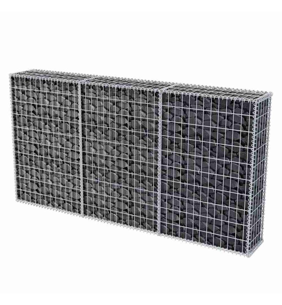 Panier de gabion Acier galvanisé 200x30x100 cm