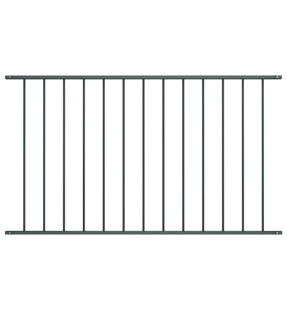 Panneau de clôture en acier thermolaqué 1,7 x 1,25 m Anthracite