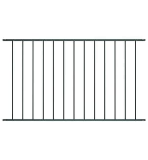 Panneau de clôture en acier thermolaqué 1,7 x 1,25 m Anthracite