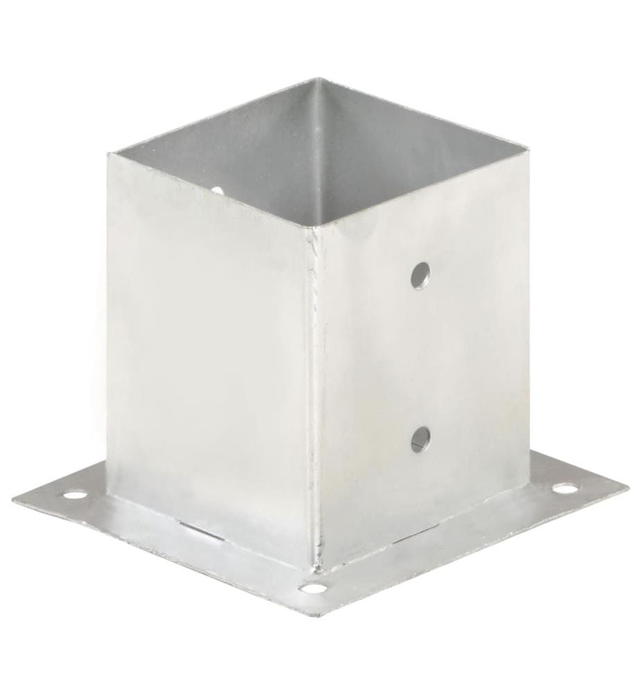Ancres de poteau 4 pcs Métal galvanisé 121 mm