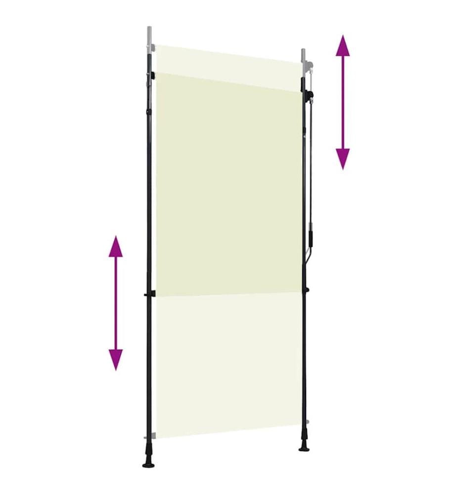 Store roulant d'extérieur 100 x 270 cm Crème