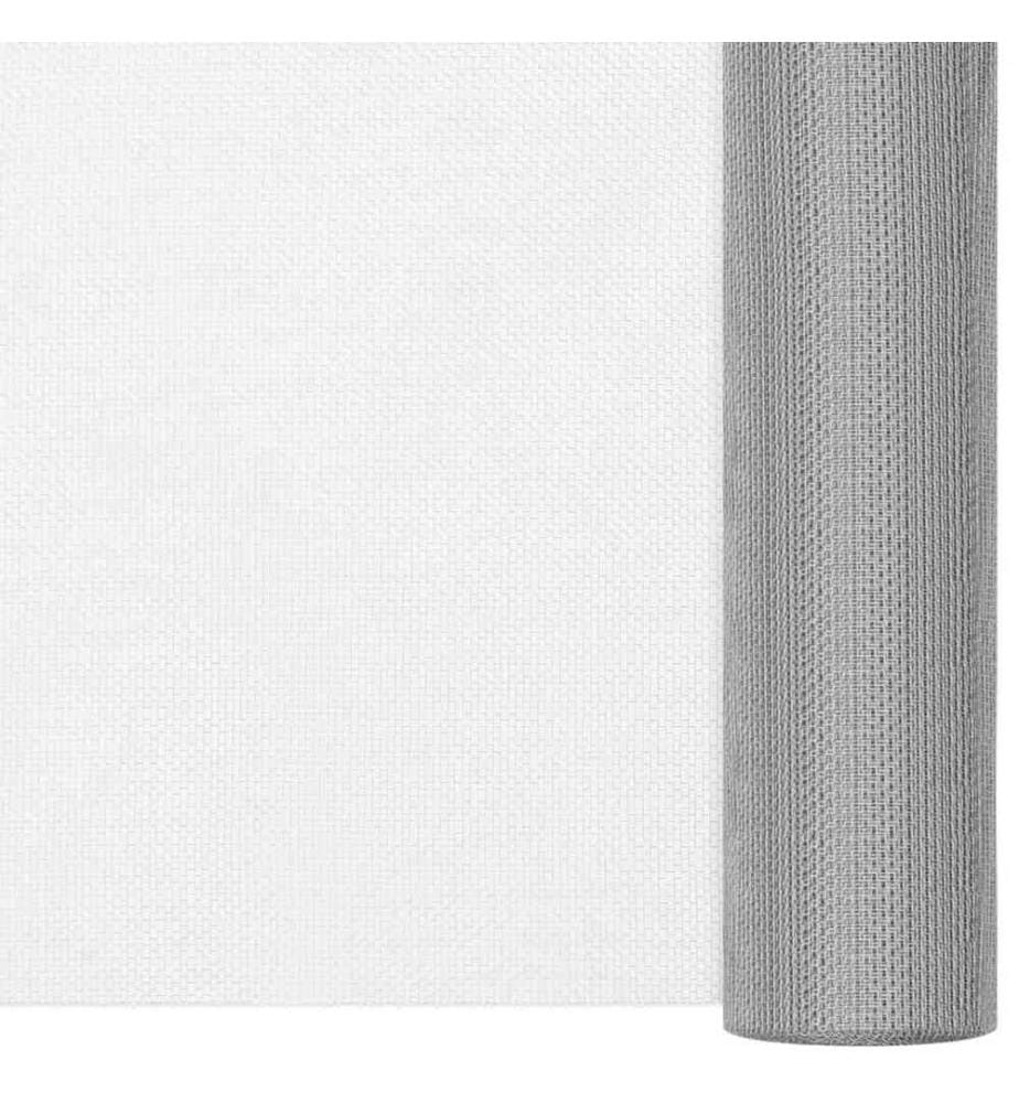 Écran en treillis Acier inoxydable 80x2000 cm Argenté