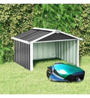 Abri pour robot de jardin 92x97x63cm Acier galvanisé Anthracite