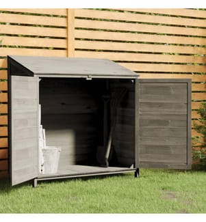 Remise de jardin Anthracite 102x52x112 cm Bois de sapin solide