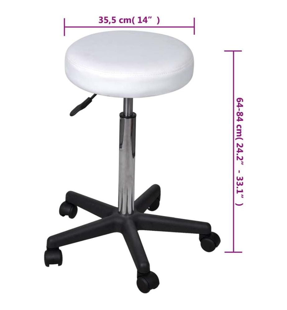 Bürohocker Weiss