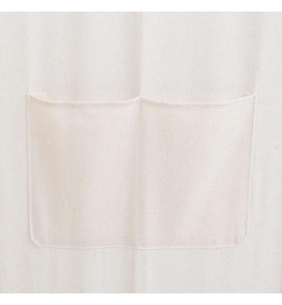 5-teiliger Raumteiler Creme 200 x 170 x 4 cm Stoff
