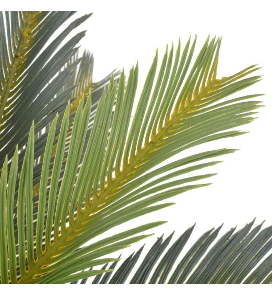 Künstliche Pflanze Cycas-Palme mit Topf Grün 90 cm