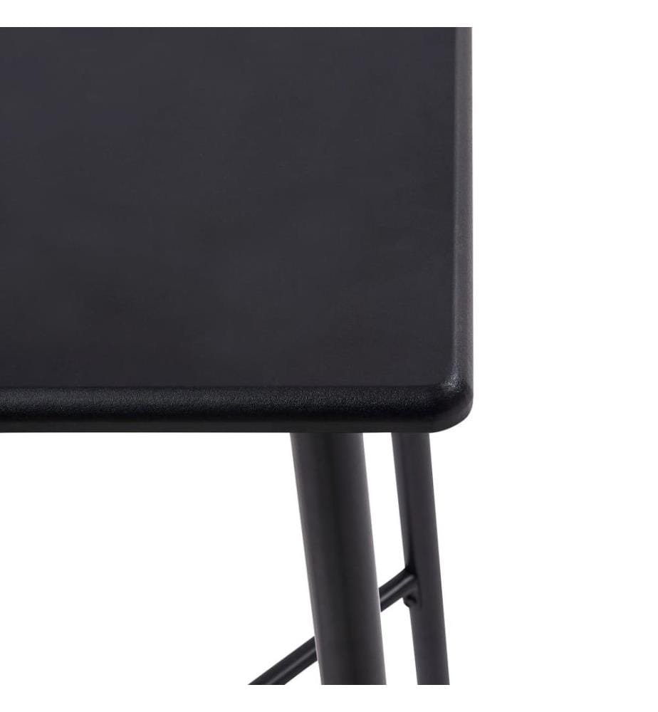 Table de bar Noir 60x60x111 cm MDF