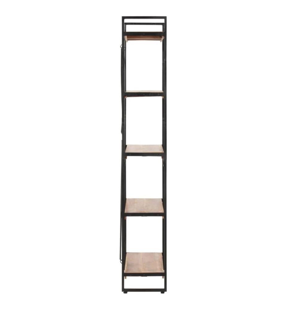 Bücherregal 5 Fächer 140x30x180 cm Akazie Massivholz