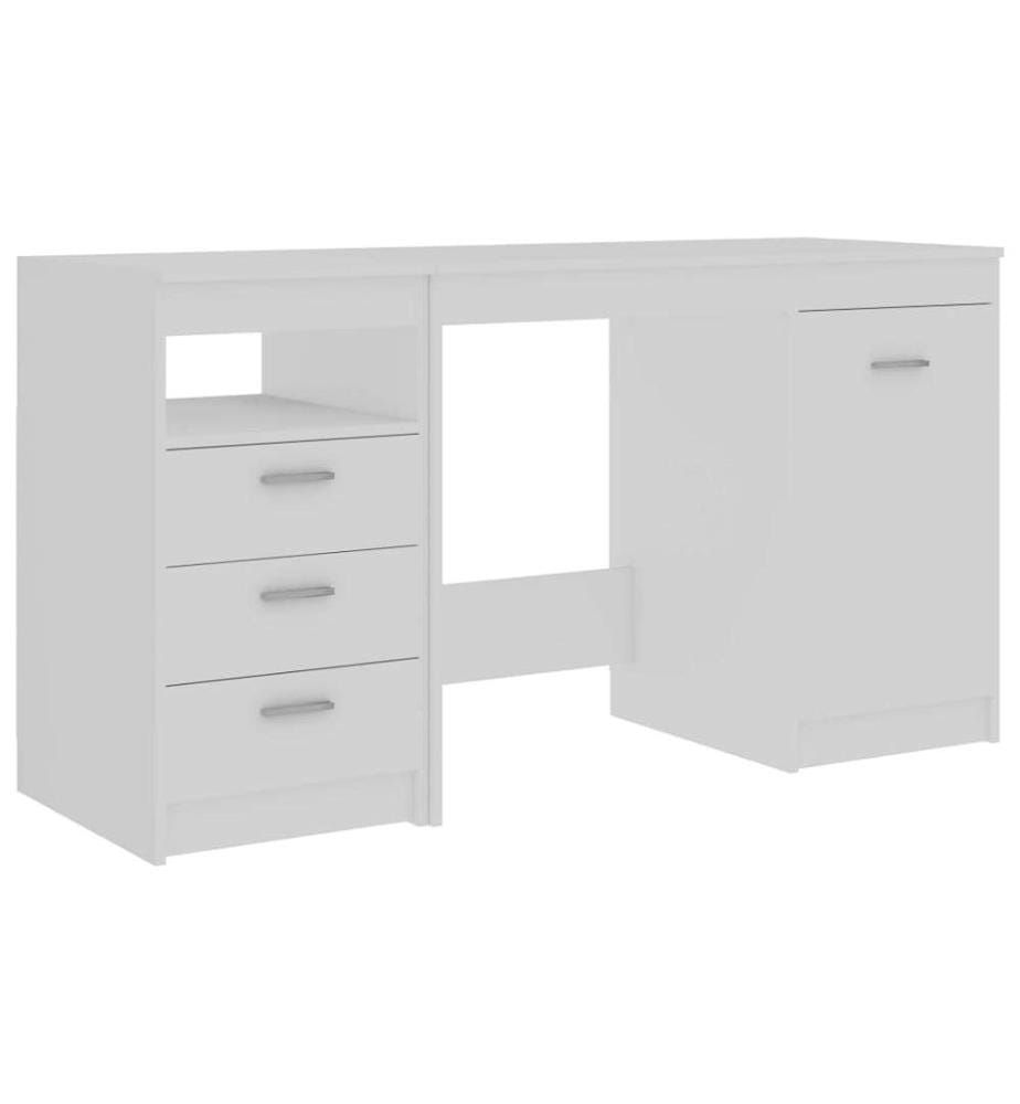 Bureau Blanc 140x50x76 cm Bois d'ingénierie