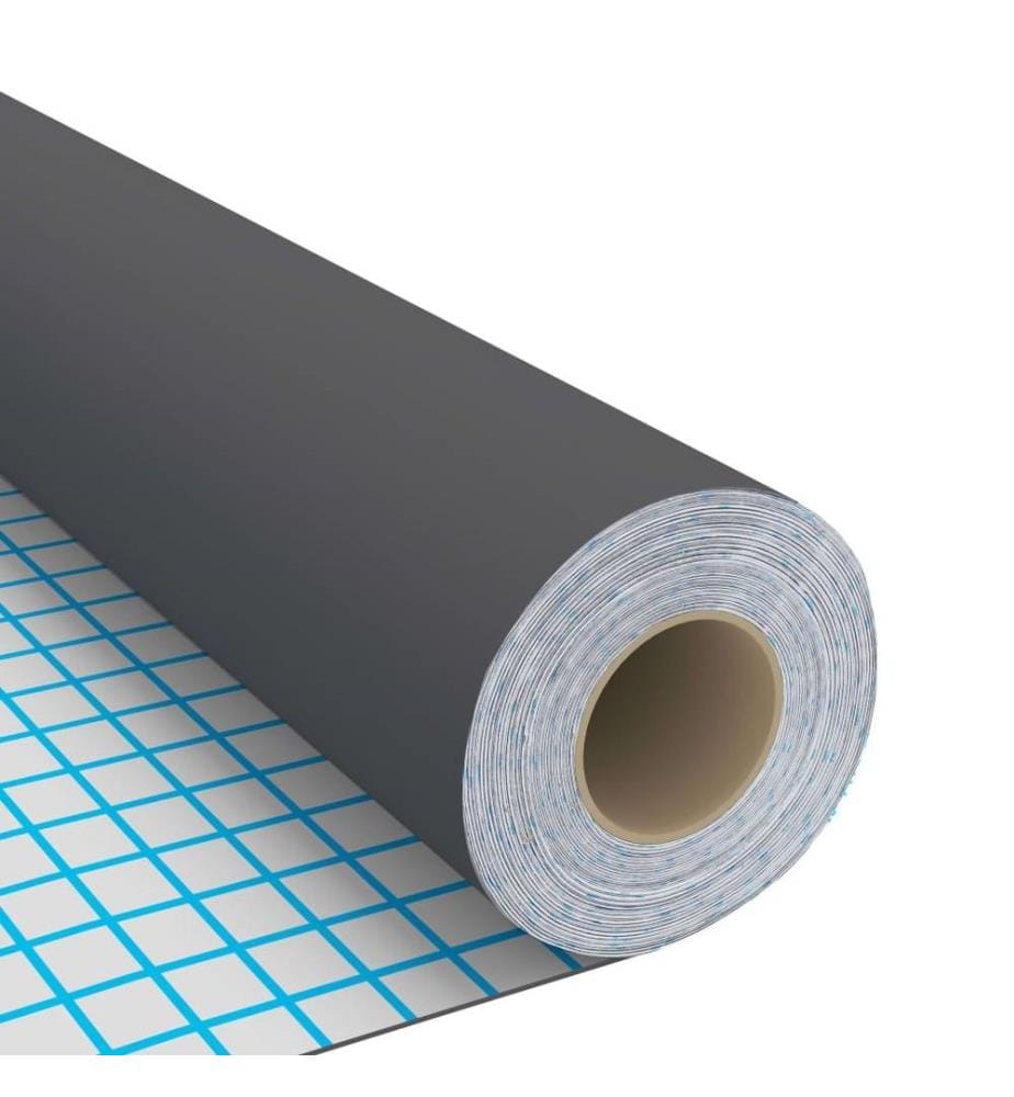 Möbelfolien Selbstklebend 2 Stk. Grau 500x90 cm PVC