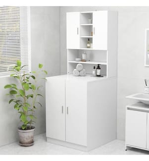 Waschmaschinenschrank Weiss