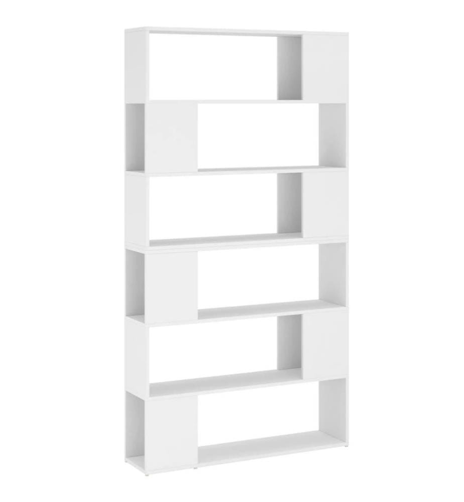 Bibliothèque/Séparateur de pièce Blanc 100x24x188 cm