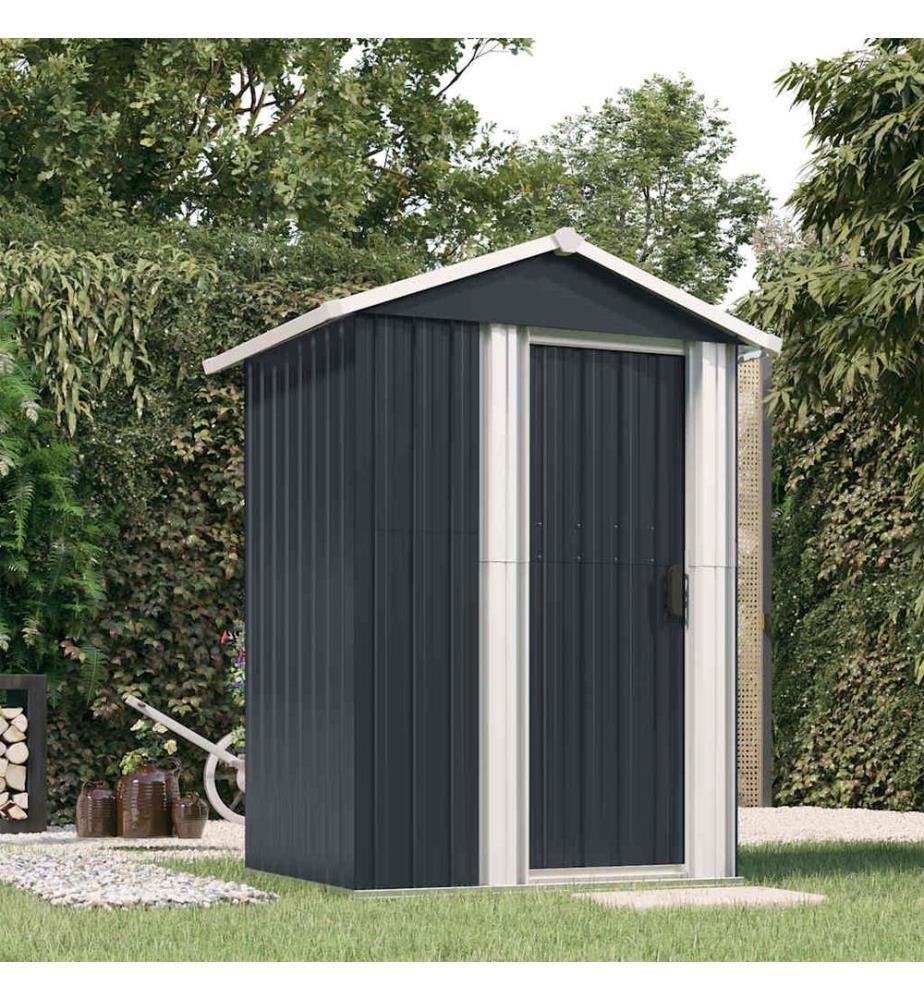 Abri de jardin Anthracite 126x97,5x177 cm Acier galvanisé
