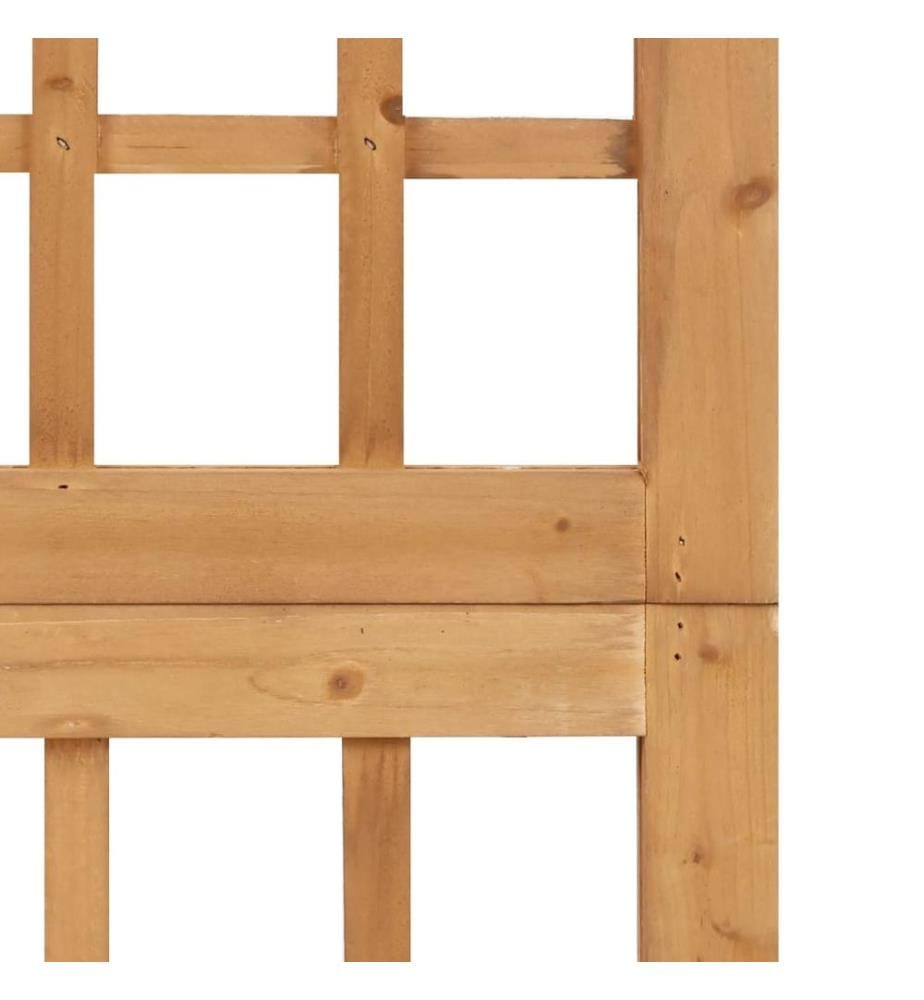 Spalier/Paravent 4-teilig Massivholz Tanne 161x180 cm