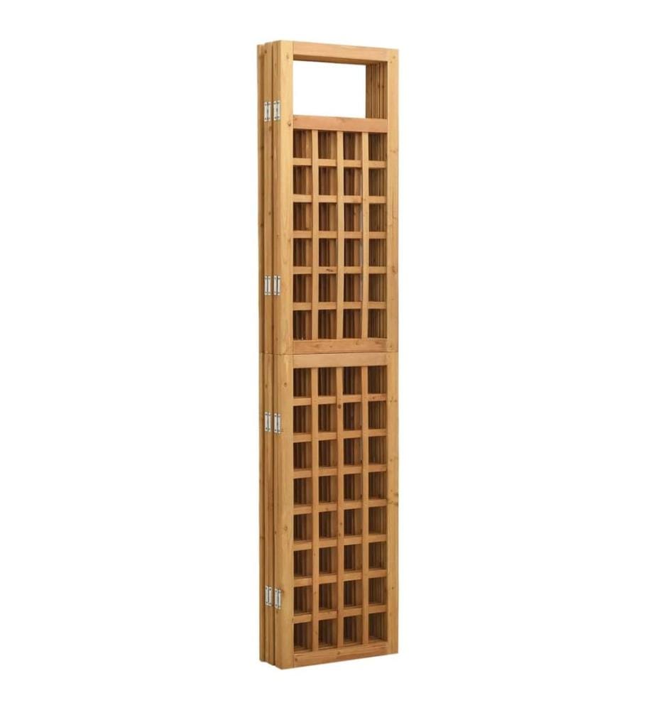Spalier/Paravent 5-teilig Massivholz Tanne 201,5x180 cm