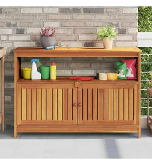 Table console de jardin 110x35x75 cm bois massif d'acacia