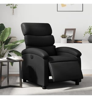 Relaxsessel Elektrisch Schwarz Kunstleder