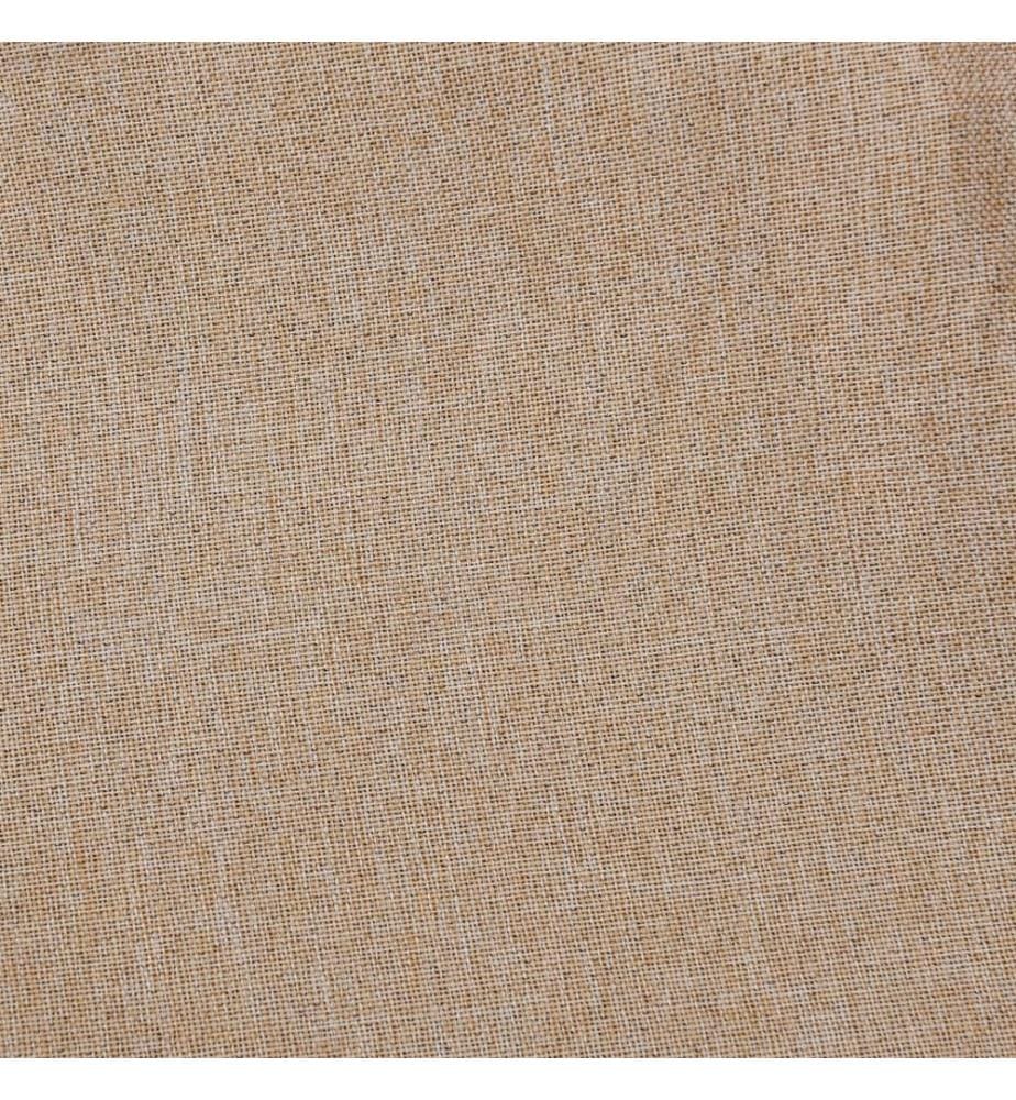 Verdunkelungsvorhänge Haken Leinenoptik 2 Stk. Beige 140x225 cm